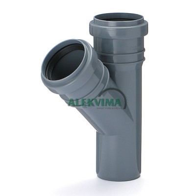 PP vidaus nuotekų trišakis 50 x 50 x 50 / 45°